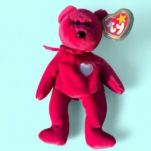 Vintage 1999 Ty Beanie Baby Valentina Bear